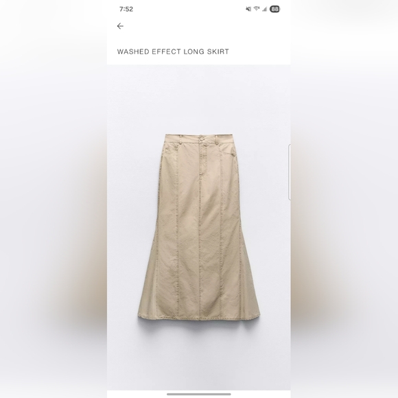 Zara Dresses & Skirts - Zara Washed Effect Denim Women's Skirt